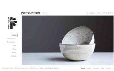 Organic Portfolio (screenshot desktop)