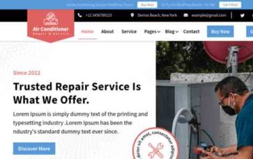 Air Conditioning Services Pro (screenshot desktop)