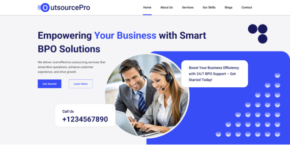 BPO Services Pro (Ovation Themes)