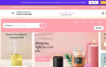 Candles Shop Pro (screenshot desktop)