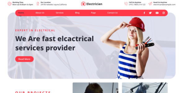 Electrician Services Pro (Ovation Themes)