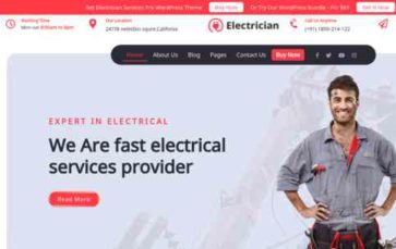 Electrician Services Pro (screenshot desktop)