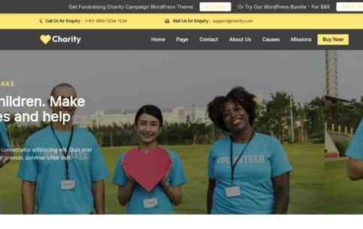 Fundraising Charity Campaign Pro (screenshot desktop)