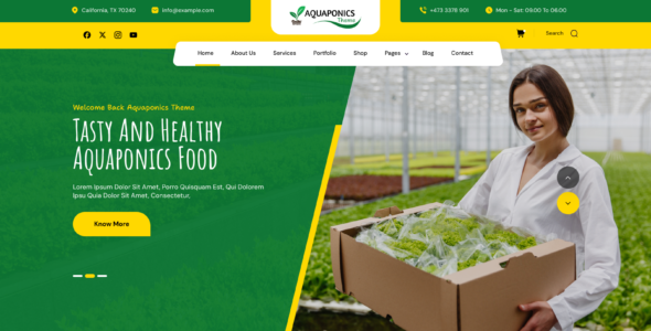 Green Vegetable Store Pro (Ovation Themes)