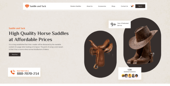 Horse Saddle Pro (Ovation Themes)