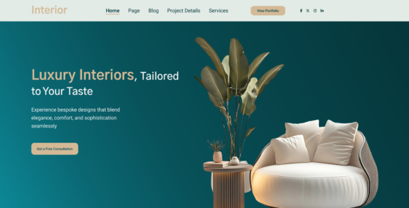 Interior Design Firm Pro (Ovation Themes)