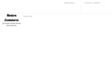 Modern Ecommerce Pro (screenshot desktop)