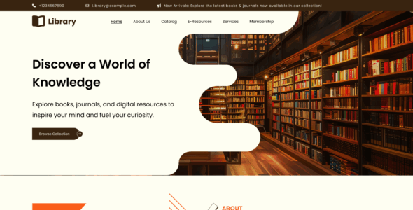 Online Library Pro (Ovation Themes)