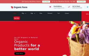 Organic Grocery Pro (screenshot desktop)