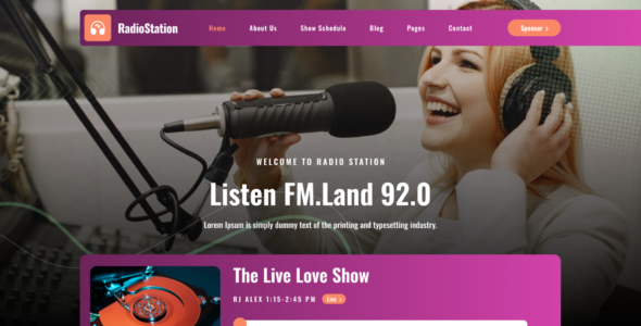 Radio Shows Pro (Ovation Themes)