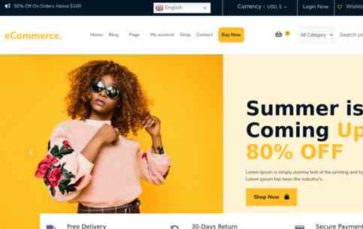 Shopkeeper Ecommerce Pro (screenshot desktop)