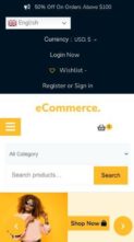 Shopkeeper Ecommerce Pro (screenshot mobile)