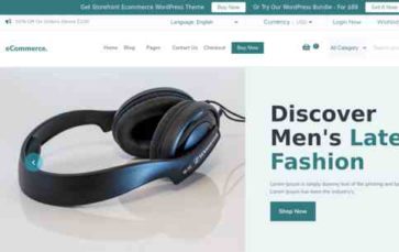 Storefront Ecommerce Shop Pro (screenshot desktop)