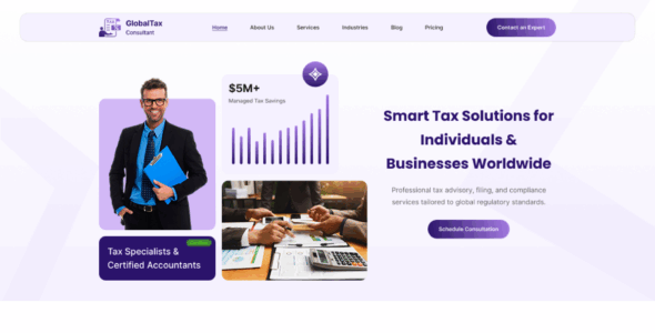 Tax Consultant Pro (Ovation Themes)