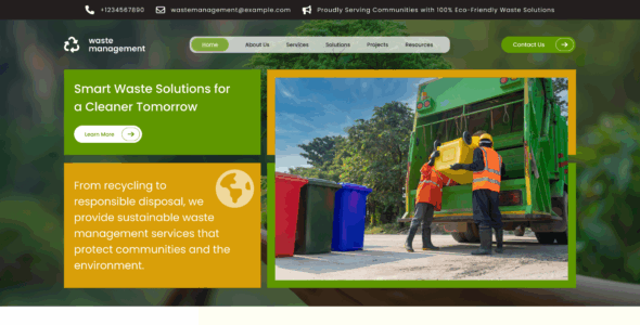 Waste Management Firm Pro (Ovation Themes)