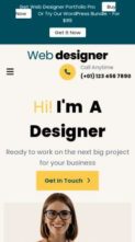 Web Designer Portfolio Pro (screenshot mobile)