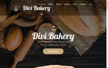 Divi Bakery (Paper Temple) - (screenshot desktop)