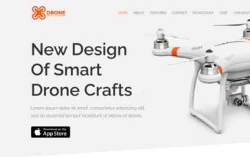 Divi Drone Shop (screenshot desktop)