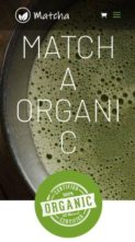 Divi Matcha Tea (screenshot mobile)
