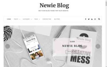 Newie (screenshot desktop)