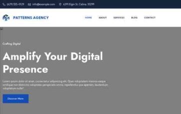 Patterns Agency (screenshot desktop)