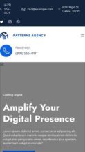 Patterns Agency (screenshot mobile)