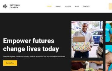 Patterns Charity (screenshot desktop)