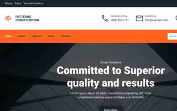 Patterns Construction (screenshot desktop)