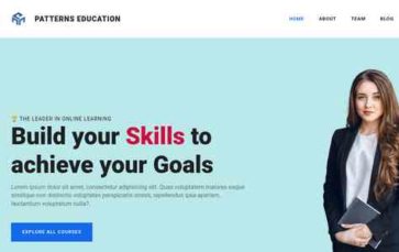 Patterns Education (screenshot desktop)