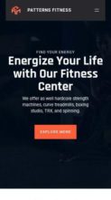 Patterns Fitness (screenshot mobile)