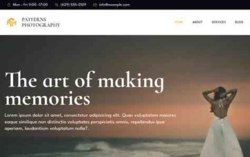 Patterns Photography (screenshot desktop)