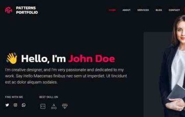 Patterns Portfolio (screenshot desktop)