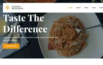 Patterns Restaurant (screenshot desktop)