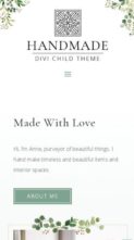 Divi Handmade (screenshot mobile)
