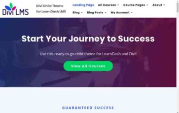 Divi LMS For LearnDash (screenshot desktop)