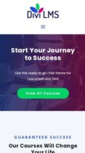 Divi LMS For LearnDash (screenshot mobile)