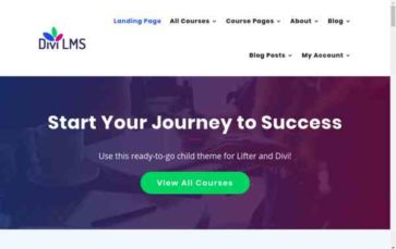 Divi LMS For LifterLMS (screenshot desktop)