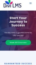 Divi LMS For LifterLMS (screenshot mobile)