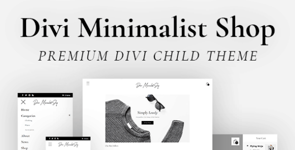 Divi Minimalist Shop (Pee-Aye Creative)