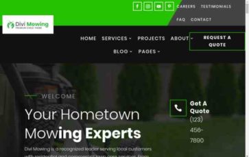 Divi Mowing (screenshot desktop)