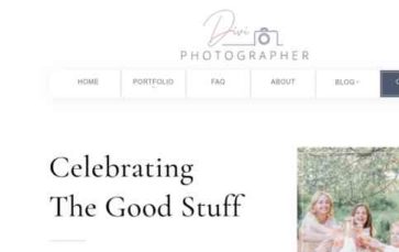 Divi Photographer (screenshot desktop)