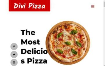 Divi Pizza (screenshot desktop)