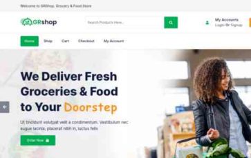 GrShop Grocery (screenshot desktop)