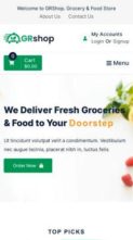 GrShop Grocery (screenshot mobile)