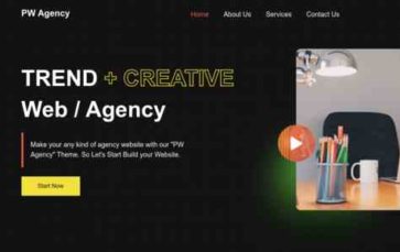 PW Agency (screenshot desktop)