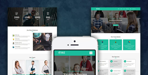 Biz for Divi (Penny Black)