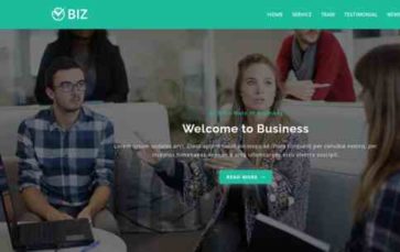 Biz for Divi (screenshot desktop)