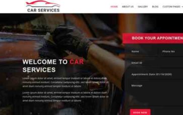 Car-Service for Divi (screenshot desktop)