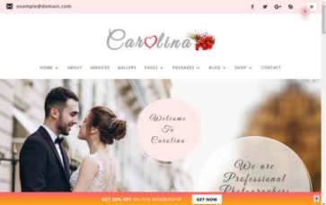 Carolina for Divi (screenshot desktop)