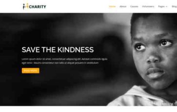 Charity for Divi (screenshot desktop)